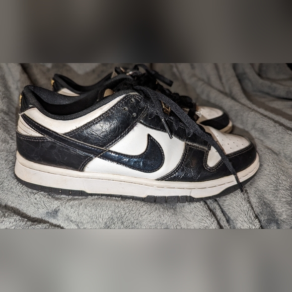 Nike dunk low retro White/black/metallic gold - Picture 11 of 13